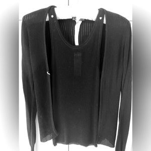Gianni Versace COUTURE Black Cardigan Slim Fit Women's Size 38 US XS